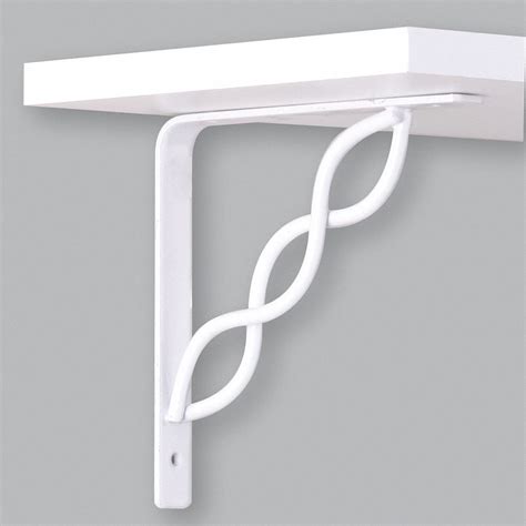 decorative modern white metal shelf brackets|decorative metal shelf brackets lowe's.